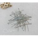 電鍍配件 - 珠針0.6x40x1.5mm (代白K) (250入)[M23A0033B]