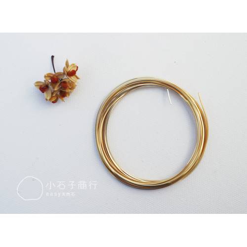 Beadsmith 方線 - 金色 21G (一捲)