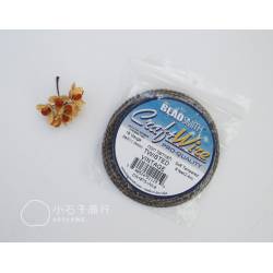 Beadsmith 麻花方線 - 青古銅色 18G (一捲)