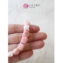 女王粉貝-貓臉9x10mm"橫洞" (10入)[BB6PE091A]