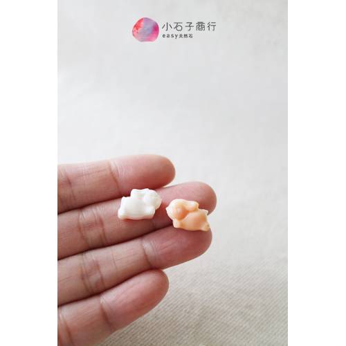 女王粉貝-兔子10x14mm (1入)