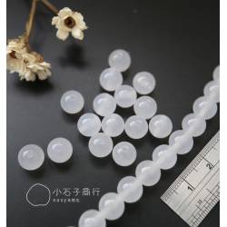 白瑪瑙-8mm 圓珠 (1入)