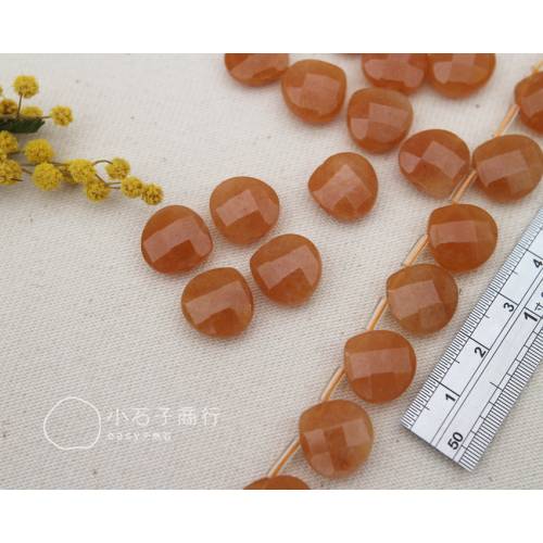 紅東菱-扁水滴切角13mm (10入)