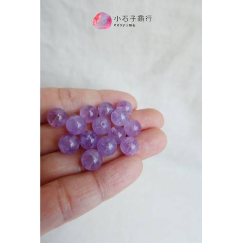 紫玉(紫水晶)-8mm 圓珠 (18入)