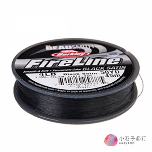 珠寶編織專用 火線 FireLine 4LB-黑色 (1入)